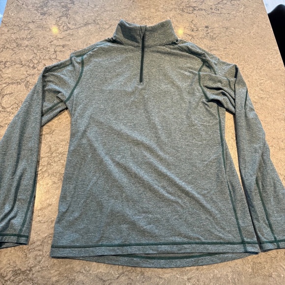 lululemon rulu half zip green medium 1/2 zip pullover - Picture 1 of 3